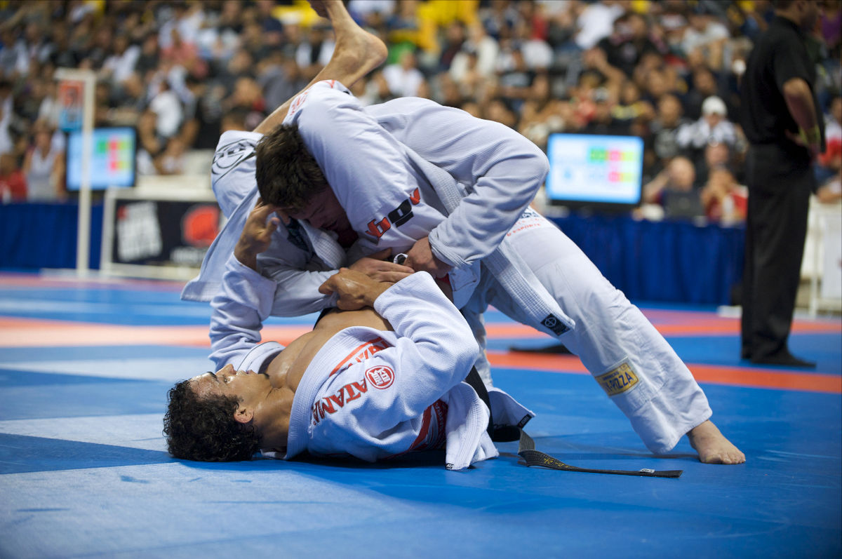 Kids taking Brazilian Jiu Jitsu class