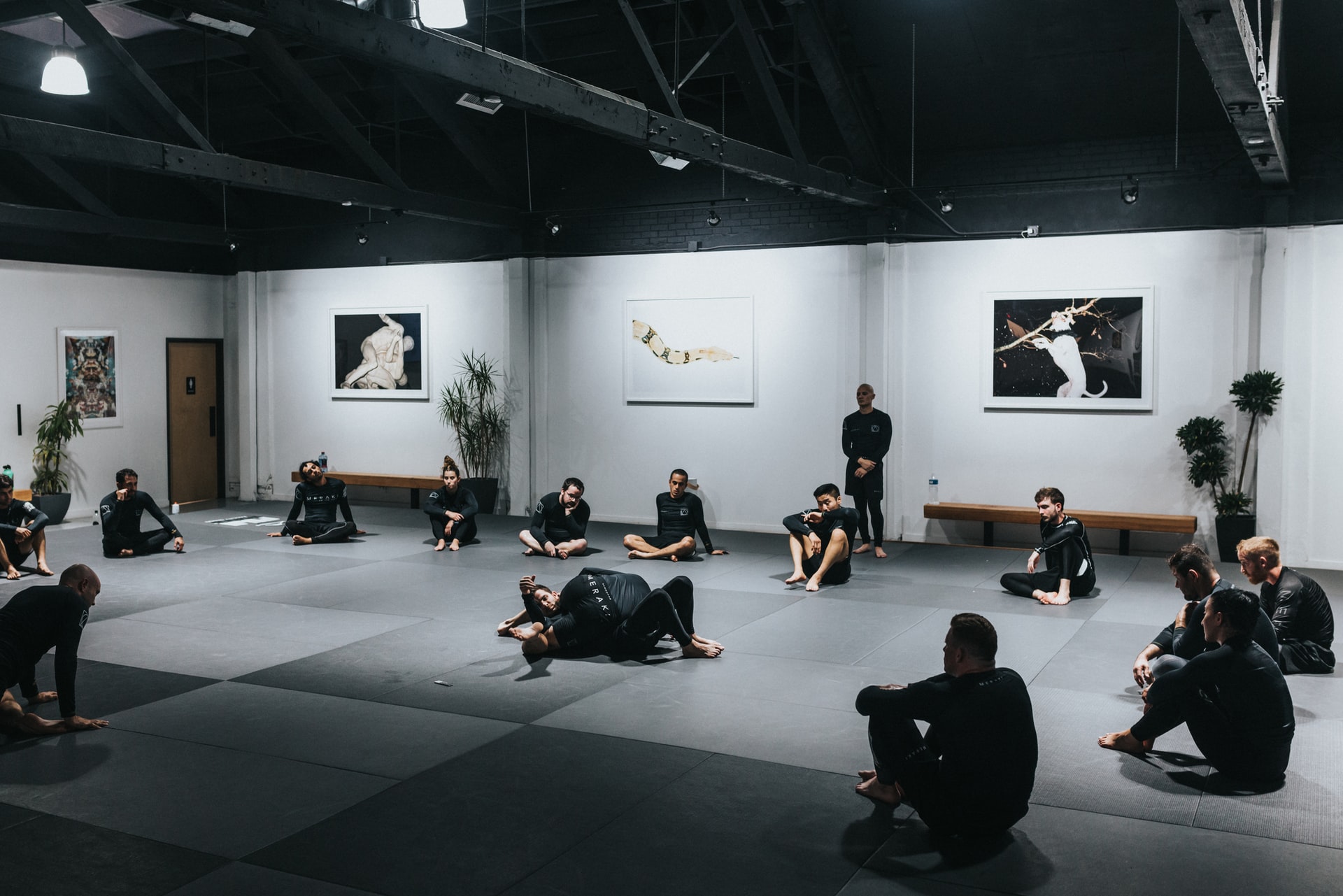 Kids taking Brazilian Jiu Jitsu class