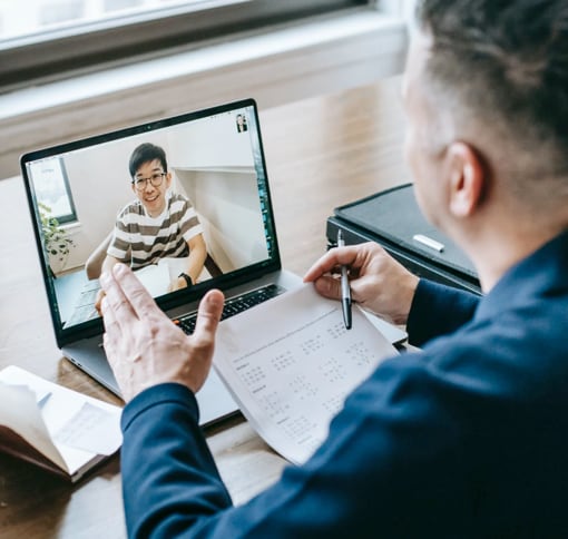 Image of a man in a meeting